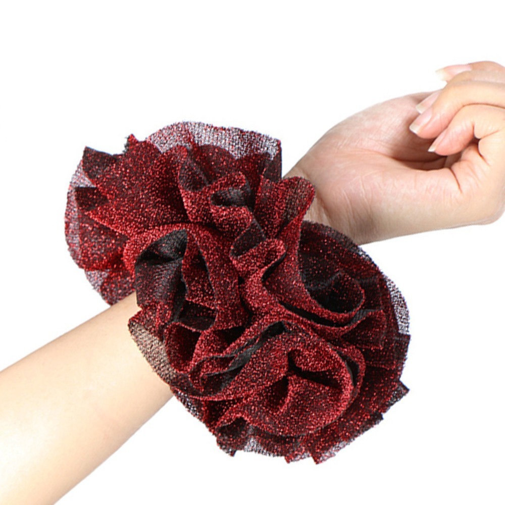 Hair Care Brand - Novos Scrunchies Oversize de Tecido Artístico,