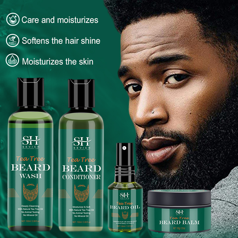 Hair Care Natural Products - Conjunto de óleo de barba de