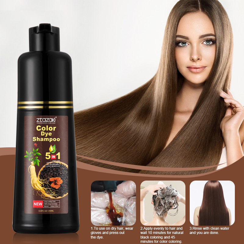 Hair Care Ginseng - MOKERU Ginseng shampoo de tintura de