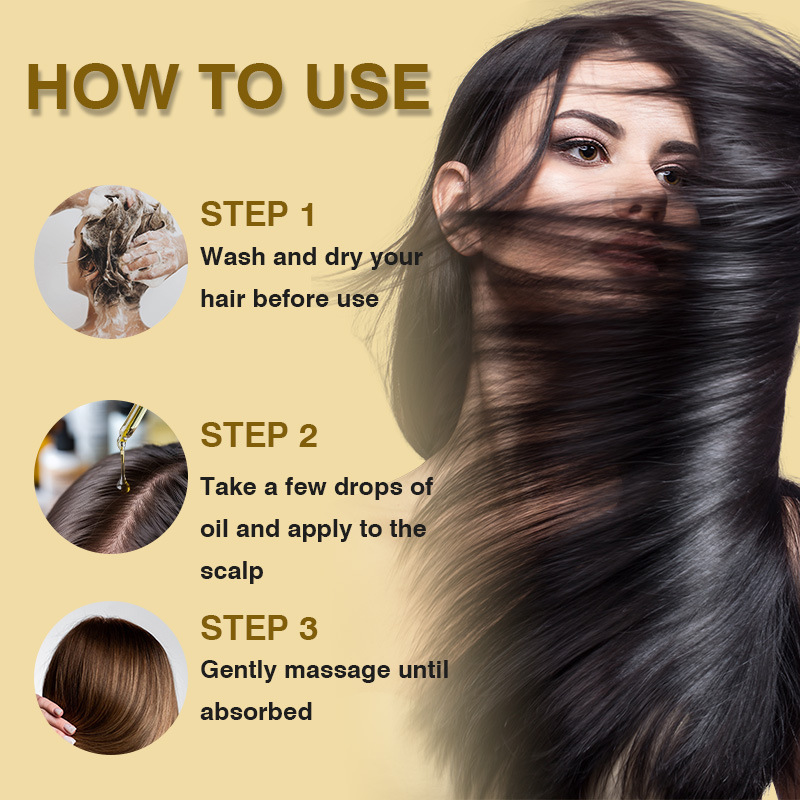 Óleo essencial de cabelo de gi - Hair Care Ginseng avaliação e preço