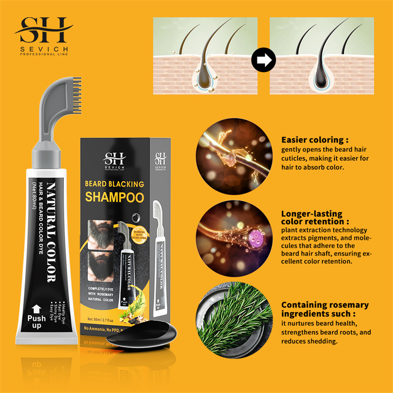 Creme de barba preta com pente - Hair Care Ginseng avaliação e preço