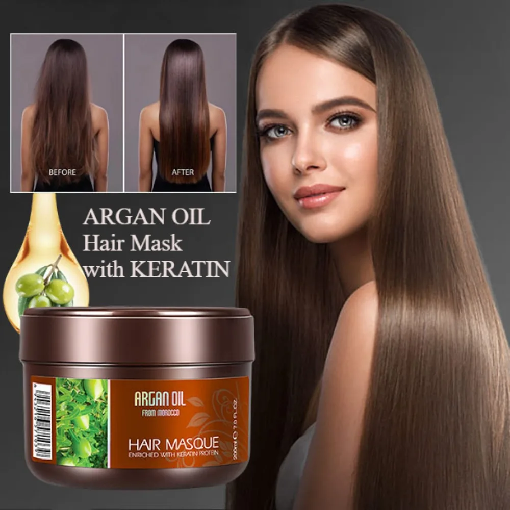 Queratina Argan Oil Hair Mask, - Deep Conditioner Mask avaliação e preço
