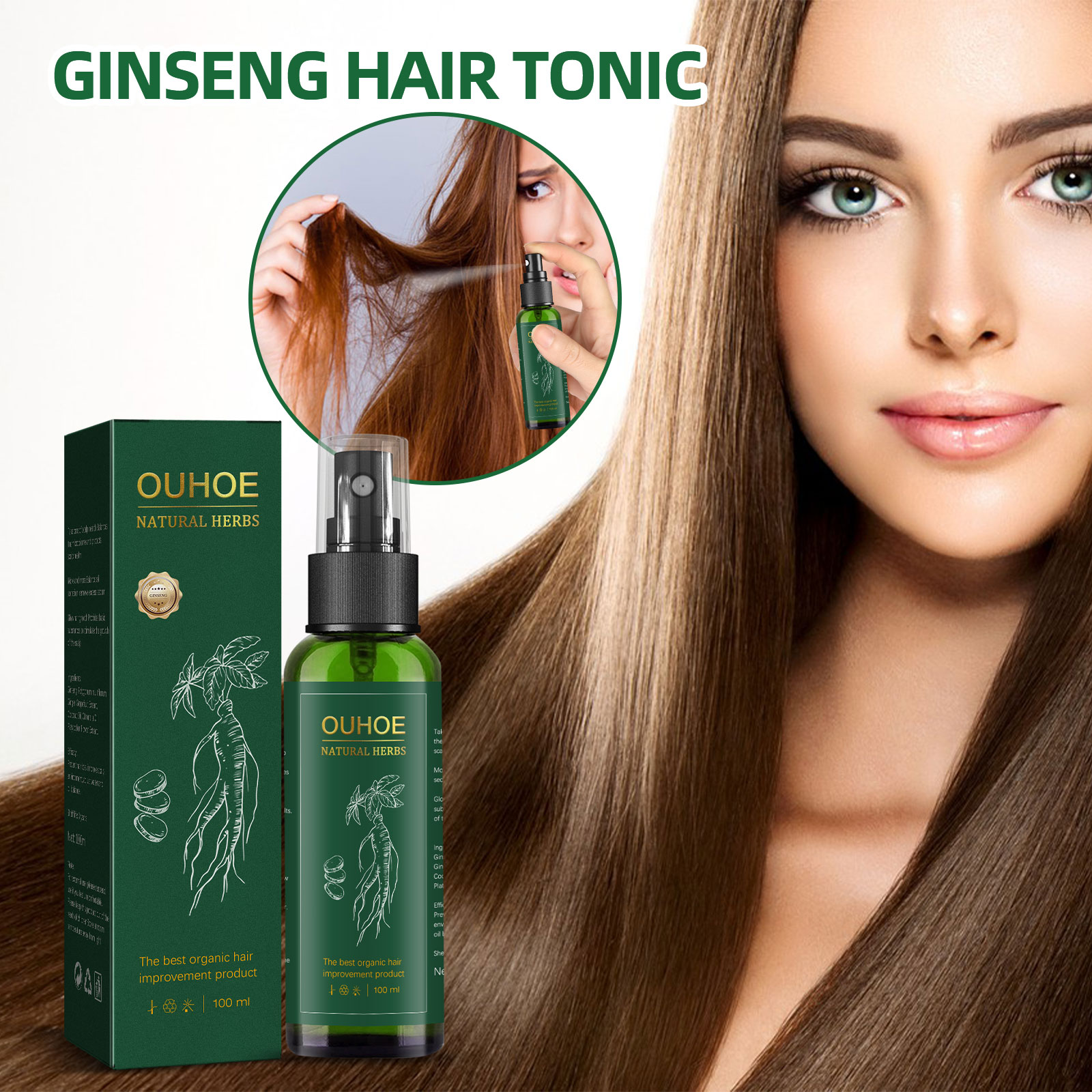 Spray de cuidados capilares de - Hair Care Herbal Products avaliação e preço