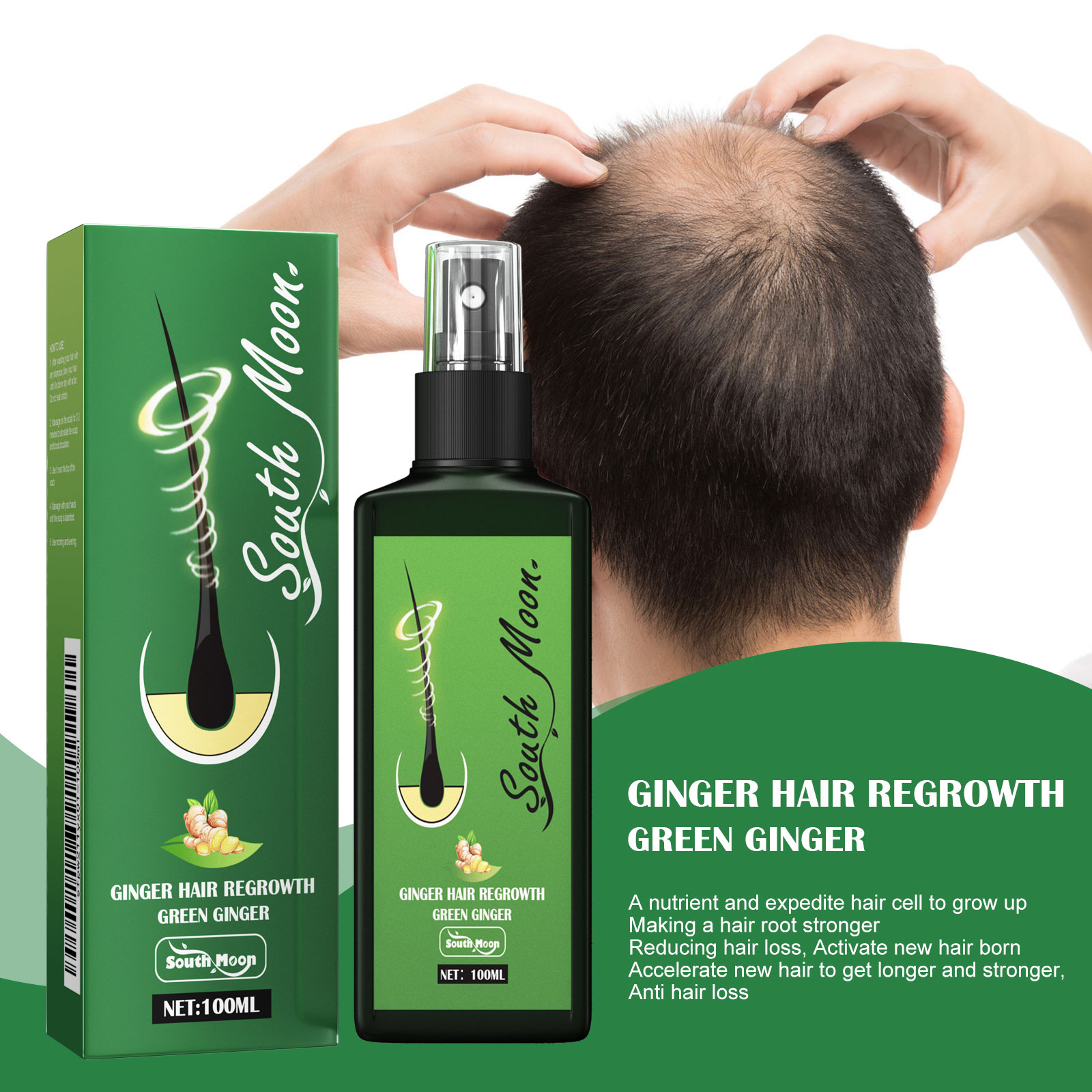 Spray de gengibre para cuidado - Hair Care Herbal Products avaliação e preço