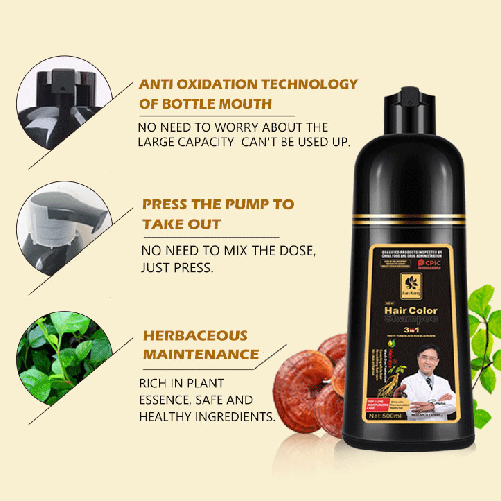 Shampoo de coloração instantân - Hair Care Herbal avaliação e preço