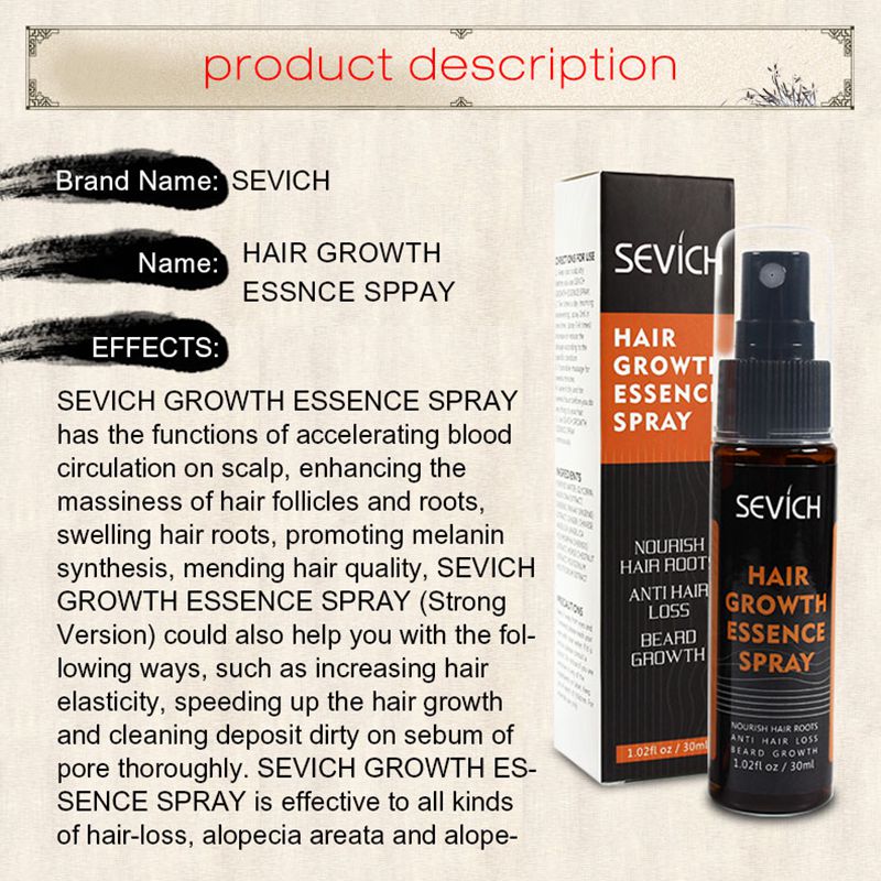 Sevich-Spray rápido do crescim - Hair Care Herbal avaliação e preço